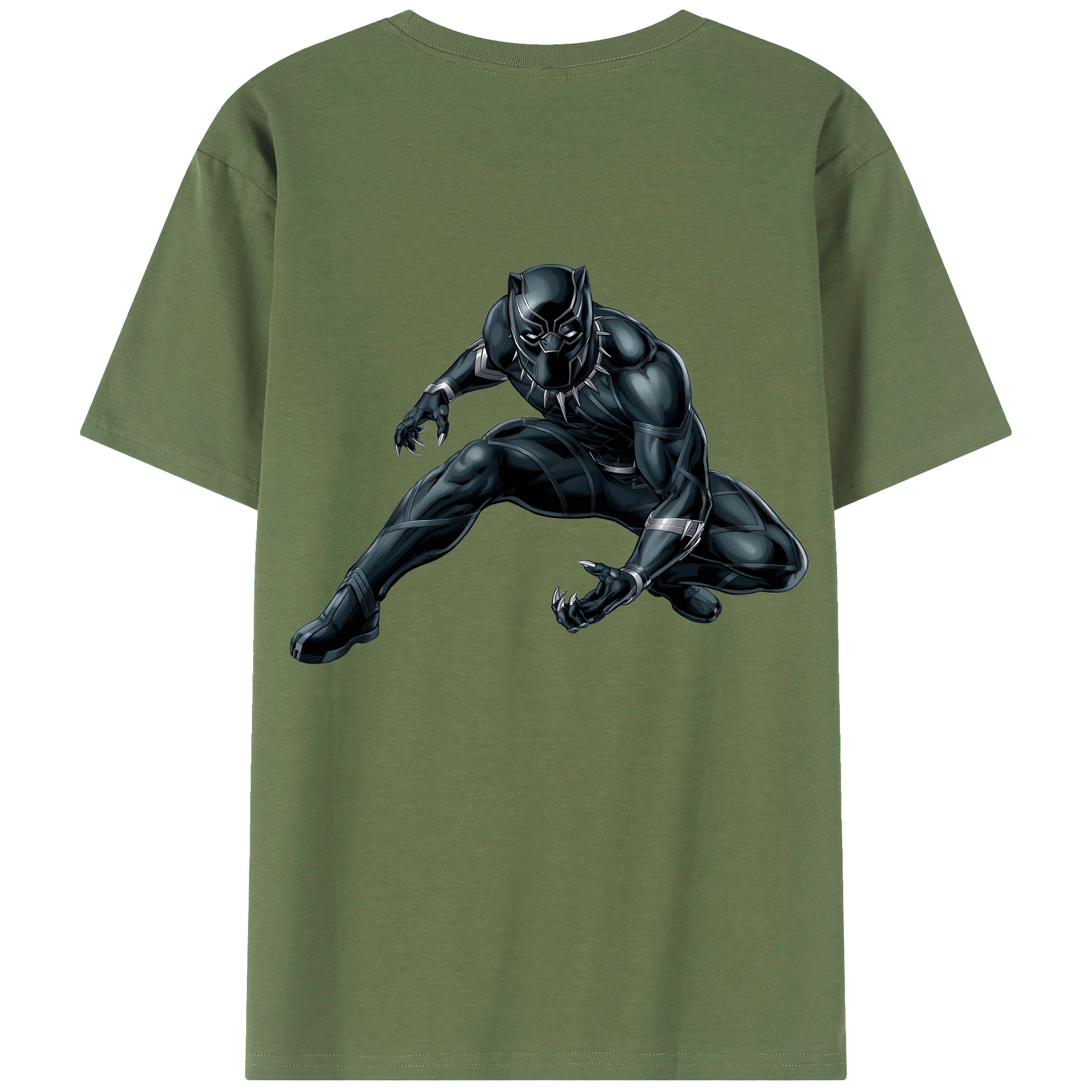 （画像用） アベンジャーズ The Avengers 綿100％ メンズ半袖Tシャツ（バックプリント） 通気性